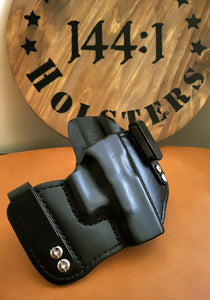 IWB HD LE Black Italian Leather Holster for Glock 19