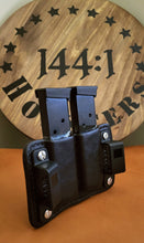 Load image into Gallery viewer, Black Italian Leather Double Magazine Holster for 1911 .45 ACP magazines