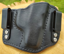 Load image into Gallery viewer, Ruger LC9, LC9s, EC9s  IWB Mini HD Black&amp;Tan Leather Holster