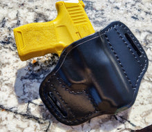 Load image into Gallery viewer, SIG SAUER P365/P365X Optics Compatible OWB Holster in Black Italian Leather